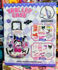 Đồ Chơi Vali Kuromi 022 Kèm Phụ Kiện - Hộp Đồ Chơi Trolley Cho Bé - Quà Tặng Dễ Thương Cho Fan Kuromi