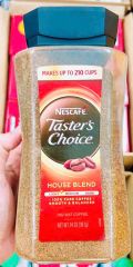 Cà phê hòa tan Nescafé Taster's Choice 397g – Cà phê hảo hạng từ Mỹ, pha được 210 ly, hương vị đậm đà, nguyên chất 100%