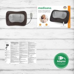 Gối Massage Shiatsu Medisana MC840 - Gối Mát Xa Có Điều Khiển, Chức Năng Làm Nóng, Thư Giãn Cổ Lưng Tay Chân - Xuất Xứ Đức