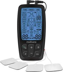 Máy massage Medisana 88348 TT 205 - Thiết bị trị liệu TENS, EMS và massage 3 trong 1 cho toàn thân, 60 chương trình đa dạng