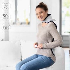 Tấm Sưởi Lưng và Cổ Medisana HP 460 - Tấm Nhiệt Mềm Mại 100W với 3 Mức Nhiệt Độ, An Toàn và Dễ Vệ Sinh