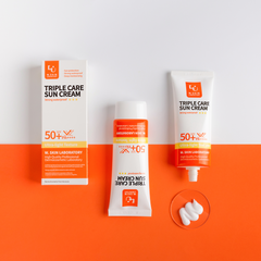 Kem Chống Nắng W.Skin Triple Care 60g - SPF50+ / PA++++ Giữ ẩm, Không Bết Dính, Dễ Tán, Bảo Vệ Da Toàn Diện