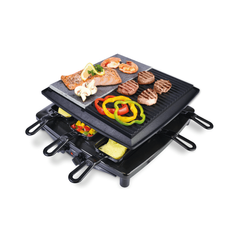 Bếp nướng điện 2 vùng STEBA RC 4 Plus Deluxe - Vỏ thép không gỉ, tấm nướng chống dính, điều khiển nhiệt độ, dễ làm sạch