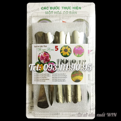 Bộ 10 dụng cụ làm rau câu 3D – Tặng kèm kim nhụy - Mã 1010