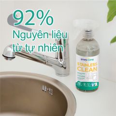 Xịt làm sạch bề mặt inox, thép không gỉ Stanhome Stainless Clean 500ml - Sạch bóng, loại bỏ dầu mỡ và vết bẩn hiệu quả
