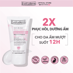 Kem Dưỡng Ẩm Evoluderm - Phục Hồi Da Khô Nhạy Cảm, Chiết Xuất Tự Nhiên 97%, Dưỡng ẩm và Làm Dịu Da Hàng Ngày