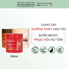 Kem ủ tóc Evoluderm Tăng Cường Dưỡng Ẩm và Phục Hồi Cho Tóc Nhuộm - Chiết Xuất Keratin và Bơ Hạt Mỡ, Tóc Bóng Mượt, Chắc Khỏe