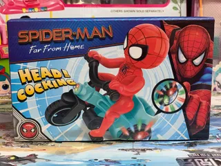 Đồ chơi siêu nhân người nhện spiderman đi xe đạp chạy bằng pin HX143