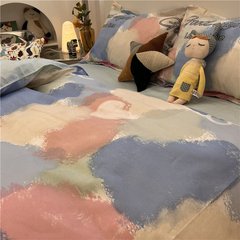 Bộ Chăn Ga Gối Đệm Cotton Đa Sắc Phong Cách Bắc Âu - Thiết Kế Đơn Giản, Ấm Áp Cho Phòng Ngủ Hiện Đại