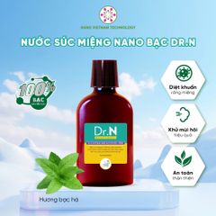 Nước súc miệng Nano Bạc Dr.N hương bạc hà giúp răng miệng thơm mát