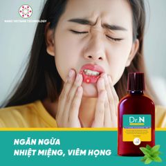 Nước súc miệng Nano Bạc Dr.N hương bạc hà giúp răng miệng thơm mát