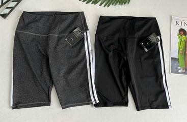 Quần Lỡ Nữ Thể Thao 2 Sọc Trắng - Chất Liệu Co Giãn Đẹp, Phù Hợp Tập Gym, Yoga, Chạy Bộ, Dễ Phối Đồ