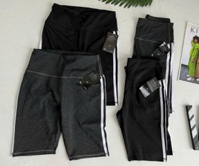 Quần Lỡ Nữ Thể Thao 2 Sọc Trắng - Chất Liệu Co Giãn Đẹp, Phù Hợp Tập Gym, Yoga, Chạy Bộ, Dễ Phối Đồ