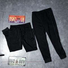 Quần Thun Jogger Nam Thể Thao Phối Sọc Trắng - Thoải Mái Cho Tập Luyện, Đi Học, Đi Chơi - Quần Đen Thời Trang Cá Tính