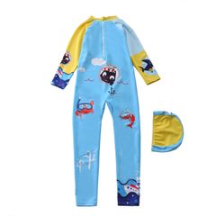 Bộ Đồ Bơi Liền Thân Dài Chống Nắng Cho Bé - Họa Tiết Kỳ Lân - Size M đến 5XL