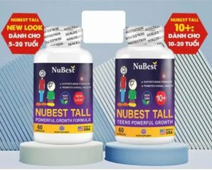 Viên Uống Tăng Chiều Cao Nubest Tall 60 Viên - Hỗ Trợ Phát Triển Chiều Cao An Toàn Cho Trẻ Từ 5-20 Tuổi, Bổ Sung Canxi, Vitamin D3, Collagen