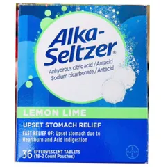 Viên sủi giảm đau hạ sốt Alka Seltzer 36 viên - Thực phẩm chức năng hiệu quả từ Bayer, Mỹ