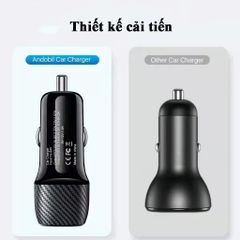 Tẩu sạc nhanh ô tô 38w cho 2 thiết bị đồng thời điện thoại máy tính bảng Samsung I- Phone Sony LG