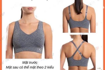 Set 2 Áo Sport Bra Puma Nữ - Tập Gym, Yoga - Chất Co Giãn, Thiết Kế Đa Dạng, Nhập Từ Mỹ