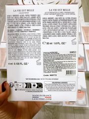 Set Nước Hoa Nữ Lancome La Vie Est Belle EDP 4ml + Sữa Dưỡng Thể 50ml - Hương thơm nữ tính quyến rũ