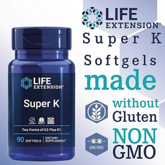 Bổ Sung Vitamin K2 MK-7 45mcg Life Extension 90 Viên Tăng Chiều Cao Khoẻ Xương Khớp Và Sức Đề Kháng