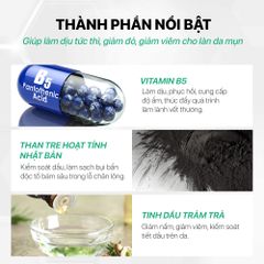 Sữa Rửa Mặt Than Tre Tràm Trà GUO - Làm Sạch Dịu Nhẹ, Kháng Khuẩn, Phục Hồi Da Nhạy Cảm, Giúp Kiềm Dầu, Chống Mụn