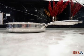 Chảo Inox Trimax 3 Lớp 28Cm Seka SK6040 - Chảo Cạn Lòng Chịu Nhiệt Cho Bếp Từ, Bếp Gas, Thiết Kế Sang Trọng, An Toàn Sức Khỏe