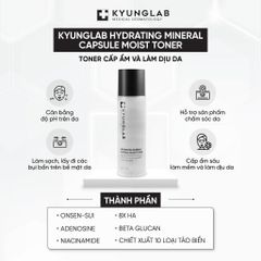 Nước Hoa Hồng Kyung Lab - Toner Cấp Ẩm Viên Nang Oxy Hydro 150ml - Dưỡng Da Tươi Mát và Mịn Màng, Chiết Xuất Từ Nước Khoáng Auvergne