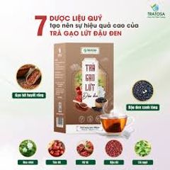 Trà gạo lứt đậu đen 7 vị TRATOSA giảm mỡ bụng, mỡ máu