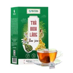 Trà Đinh Lăng Tâm Sen TRATOSA - Giúp Cải Thiện Mất Ngủ, Giảm Stress, Tăng Trí Nhớ - Trà Thảo Mộc Việt Nam 40 Túi Lọc 5g