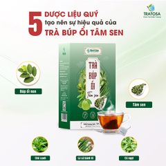 Trà búp ổi tâm sen TRATOSA 5 vị giúp giảm cân, tiêu mỡ , đẹp da