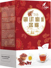 Trà Túi Lọc Gạo Lứt Đậu Đỏ Cúc Hoa GIGA Tốt Cho Sức Khỏe Tim Mạch, Hỗ Trợ Giảm Cân - Hộp 90 túi lọc