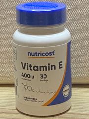 Viên uống Vitamin E 400IU Nutricost - Bổ sung chống lão hóa, duy trì sức khỏe da và mắt - Hỗ trợ cải thiện thị lực và sức mạnh cơ bắp