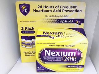 Nexium 24HR Giảm Đau Dạ Dày và Ợ Nóng - Viên Uống Hỗ Trợ Tiêu Hóa Hiệu Quả 42 Viên (3 Hộp x14 Viên)