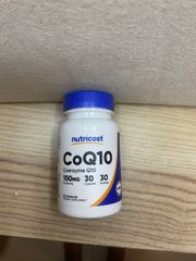 CoQ10 100MG Nutricost - Viên Uống Hỗ Trợ Sức Khỏe Tim Mạch, Cải Thiện Chức Năng Tim và Huyết Áp - 30 Viên