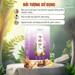 Trà điều kinh TRATOSA 9 vị  giúp điều hòa kinh, giảm đau bụng