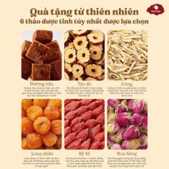 Trà gừng táo đỏ đường nâu Tratosa giúp giảm đau bụng kinh, bổ máu