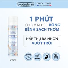 Dầu Gội Đầu Khô Tiện Lợi Evoluderm 200ml - Sạch Tóc Nhanh Chóng, Dễ Dàng, Thích Hợp Du Lịch và Người Bận Rộn