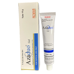 Gel Trị Mụn Trứng Cá Nhẹ Azaduo 15g - Giảm Viêm, Ngăn Ngừa Mụn Mới Từ Medisun