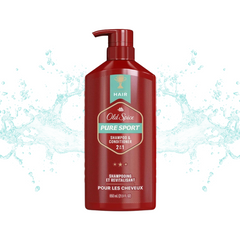 Dầu Gội Xả 2in1 Pure Sport Old Spice 650ML USA Mẫu Mới 