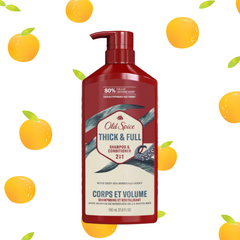 Dầu Gội Xả 2in1 Thick & Full Old Spice 650ML USA Mẫu Mới