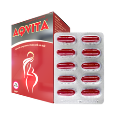 Viên Bổ Máu, Bổ Bà Bầu AQVITA Giúp Bổ Sung Dinh Dưỡng Toàn Diện Cho Phụ Nữ Mang Thai (Hộp 60 viên)