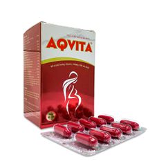 Viên Bổ Máu, Bổ Bà Bầu AQVITA Giúp Bổ Sung Dinh Dưỡng Toàn Diện Cho Phụ Nữ Mang Thai (Hộp 60 viên)