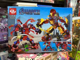 Đồ Chơi Lắp Ráp F9014-3 Spider-Man và Batman - Bộ Siêu Anh Hùng Alliance Lego - Quà Tặng Cho Fan Marvel DC