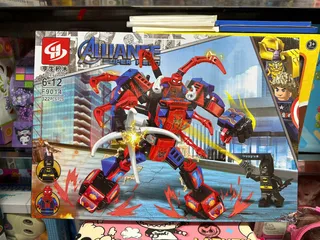 Đồ Chơi Lắp Ráp F9014-3 Spider-Man và Batman - Bộ Siêu Anh Hùng Alliance Lego - Quà Tặng Cho Fan Marvel DC