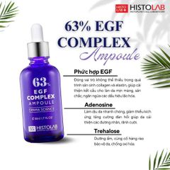 Tinh Chất Trẻ Hóa Da Histolab EGF Complex Ampoule 63% - Serum Chăm Sóc Da Mịn Màng, Ngăn Ngừa Nhăn, Làm Sáng Da 50ml