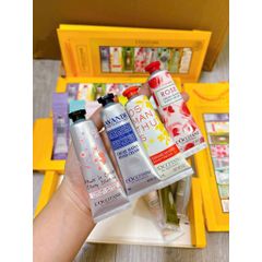 Kem Dưỡng Da Tay L'Occitane Lucky 8 - Set 8 Tuýp 30ml với Hương Shea, Hoa Hồng, Hoa Anh Đào, Oải Hương và Nhiều Hương Khác