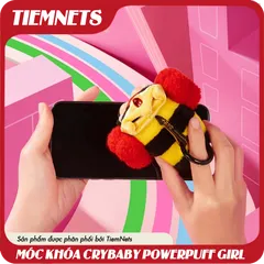 Móc Khóa Crybaby Powerpuff Girls - Bộ Mô Hình Vinyl Plush Blind Box POPMART, Quà Tặng Tưởng Nhớ Phim Hoạt Hình