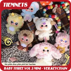 MÔ HÌNH BLIND BOX BABY THREE VOL 3 MINI - VERSION KEYCHAIN - CHÍNH HÃNG DOUMI