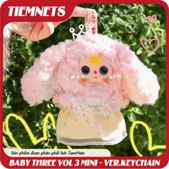 MÔ HÌNH BLIND BOX BABY THREE VOL 3 MINI - VERSION KEYCHAIN - CHÍNH HÃNG DOUMI